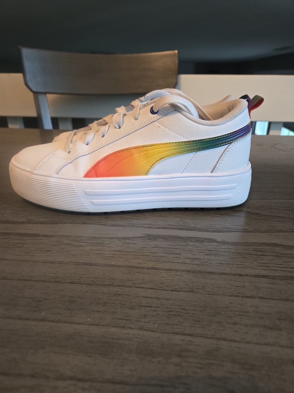 Puma Kaia Platform Love Wins Size 10 Womens  Rainbow